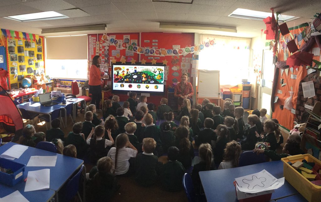 ArthurBugler's tweet photo. We are extremely lucky to have @EmilyEatsBooks and @charlotteraby in school to inspire our children in Reading and Writing Week...
#bestschoolyearever https://t.co/0Ruib4HtYU