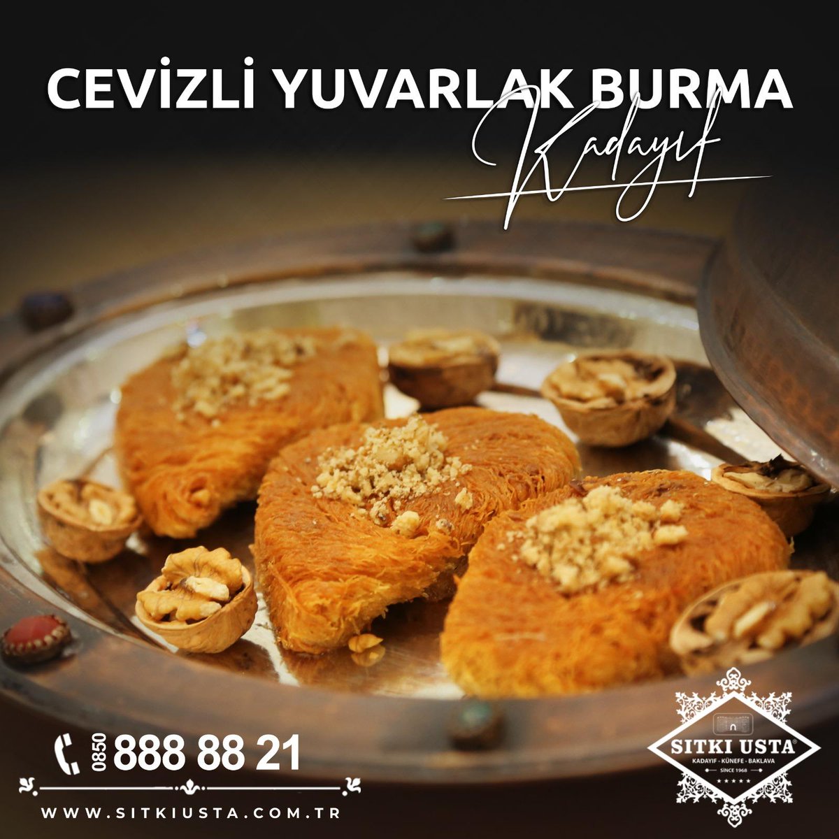 sitkiusta's tweet photo. Cevizli Yuvarlak Burma Kadayıf... 😊
#sitkiusta #kadayıf #baklava #künefe #tatlıkeyfi #entatlianlar #diyarbakır https://t.co/CBJVVvCPuc