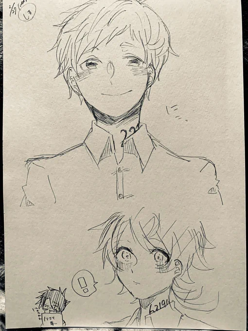 しまさんがスケブにノーマン描いてくれた(フルスコア)?? 