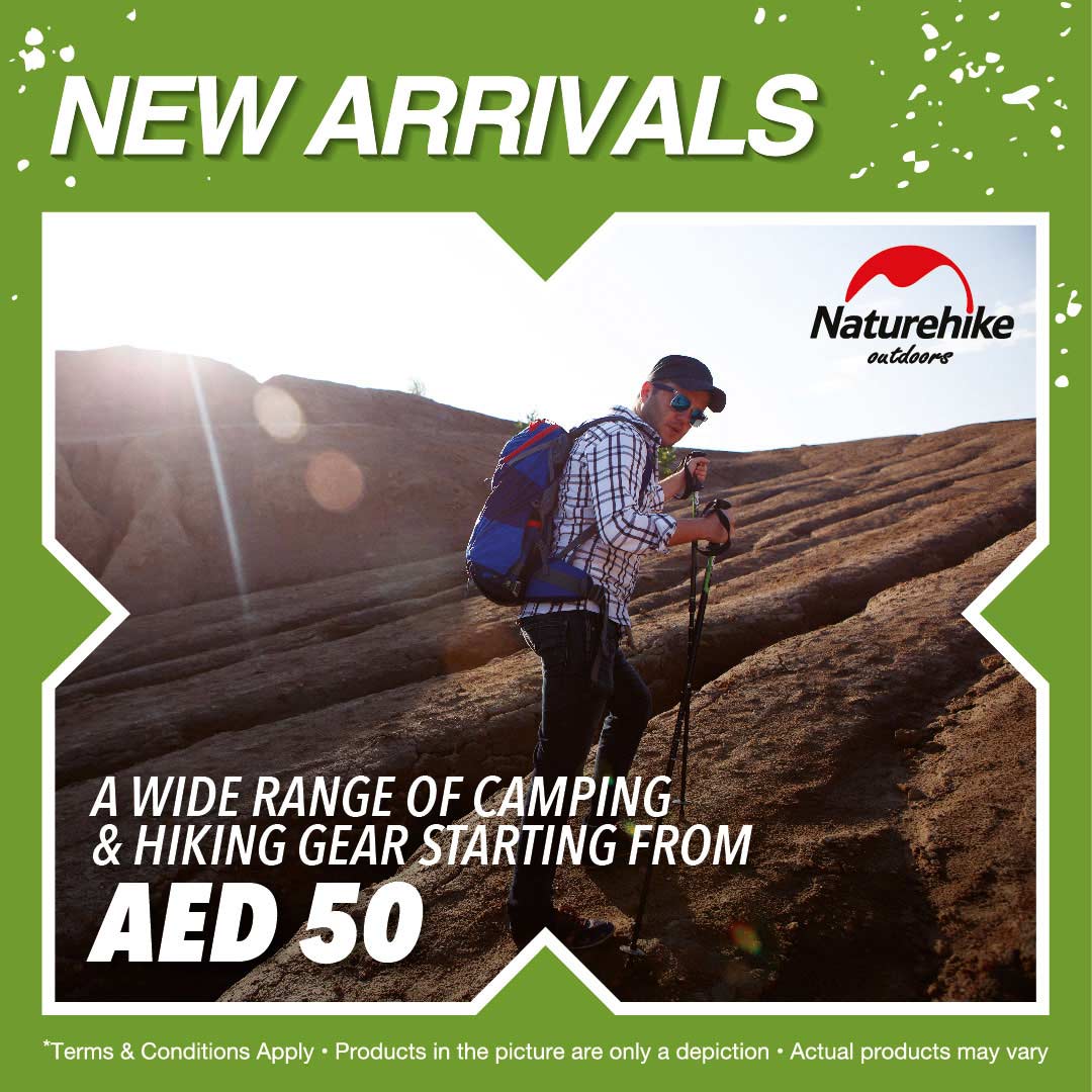 Adventure_HQ's tweet photo. New arrivals are here from #NatureHike

A wide range of #camping ⛺️ &amp; #hiking 🥾 gear starting from AED 50 😲 

Get Geared up Now!

#NatureHike 
#AdventureHQ
#NewArrivals
#MyDubai
#AbuDhabi https://t.co/EaDvAyPcxM