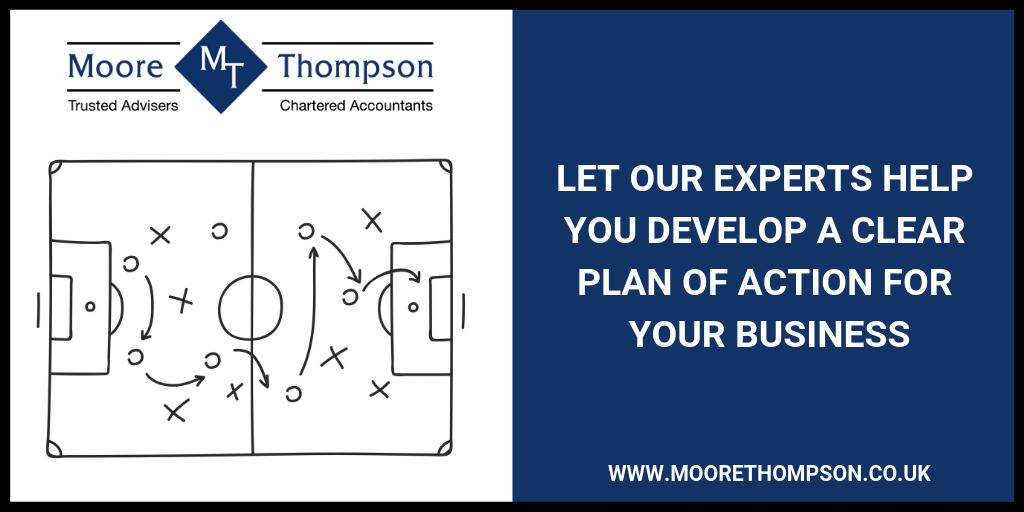 Are you considering a change of tactics to take your #business to the next level?

Our experts at Moore Thompson will work alongside you to develop a clear idea of where you want to be and how you can get there. #BusinessPlanning

Find out more at goo.gl/XWXJMX

#ad