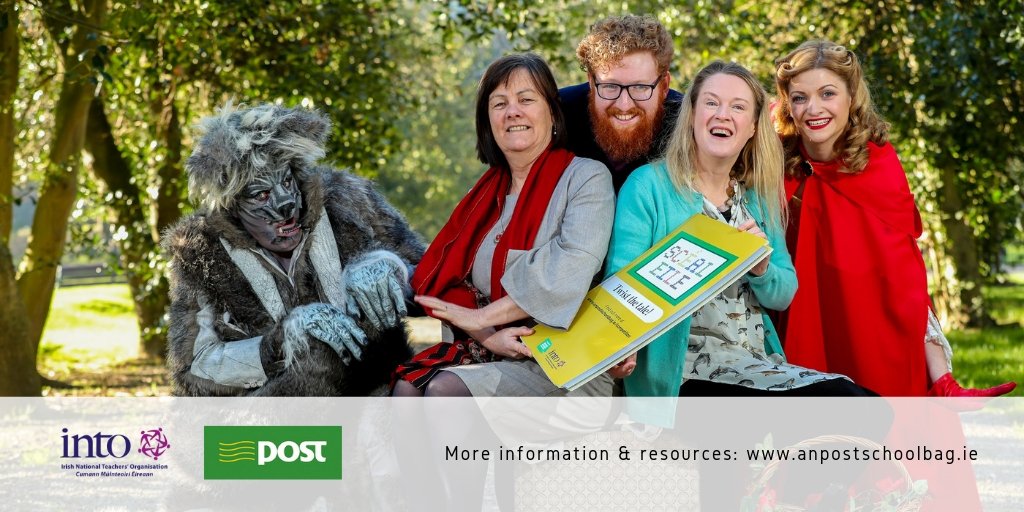 INTOnews's tweet photo. An Post &amp; INTO's writing competition was launched by INTO Secretary General, Sheila Nunan &amp; authors @sarahwebbishere &amp; @d_ruddenwrites. Scéal Eile asks students to revisit their favourite books &amp; create alternative storylines/endings. https://t.co/viB3axBdaD @Postvox @TRABrands https://t.co/22D6Qz69Pr