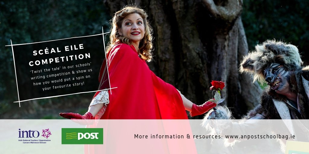 INTOnews's tweet photo. An Post &amp; INTO's writing competition was launched by INTO Secretary General, Sheila Nunan &amp; authors @sarahwebbishere &amp; @d_ruddenwrites. Scéal Eile asks students to revisit their favourite books &amp; create alternative storylines/endings. https://t.co/viB3axBdaD @Postvox @TRABrands https://t.co/22D6Qz69Pr