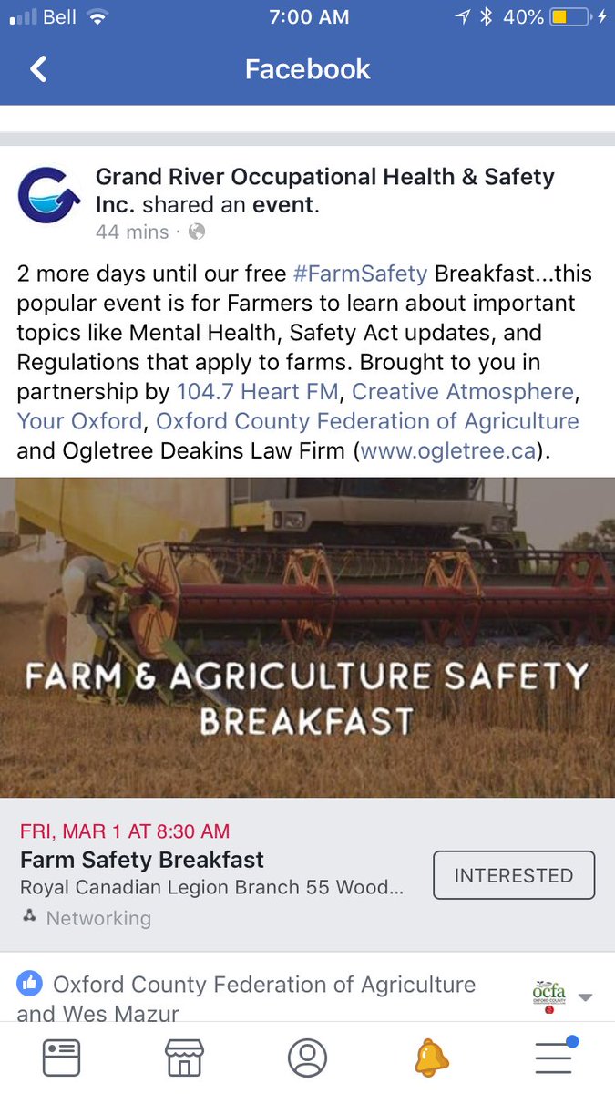 Join the OCFA at this free event on farm safety. #farmsafety