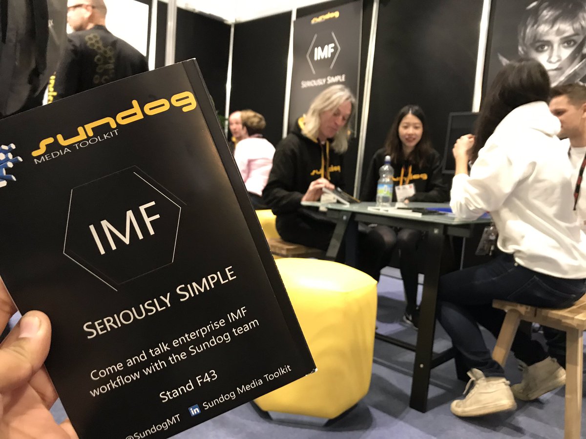 Head on over to stand F43 at <a href="/BVExpo/">BVExpo</a> to talk to the <a href="/SundogMT/">Sundog Media Toolkit</a>  team about their IMF products.
#BVE #BVE2019 #BVE19
