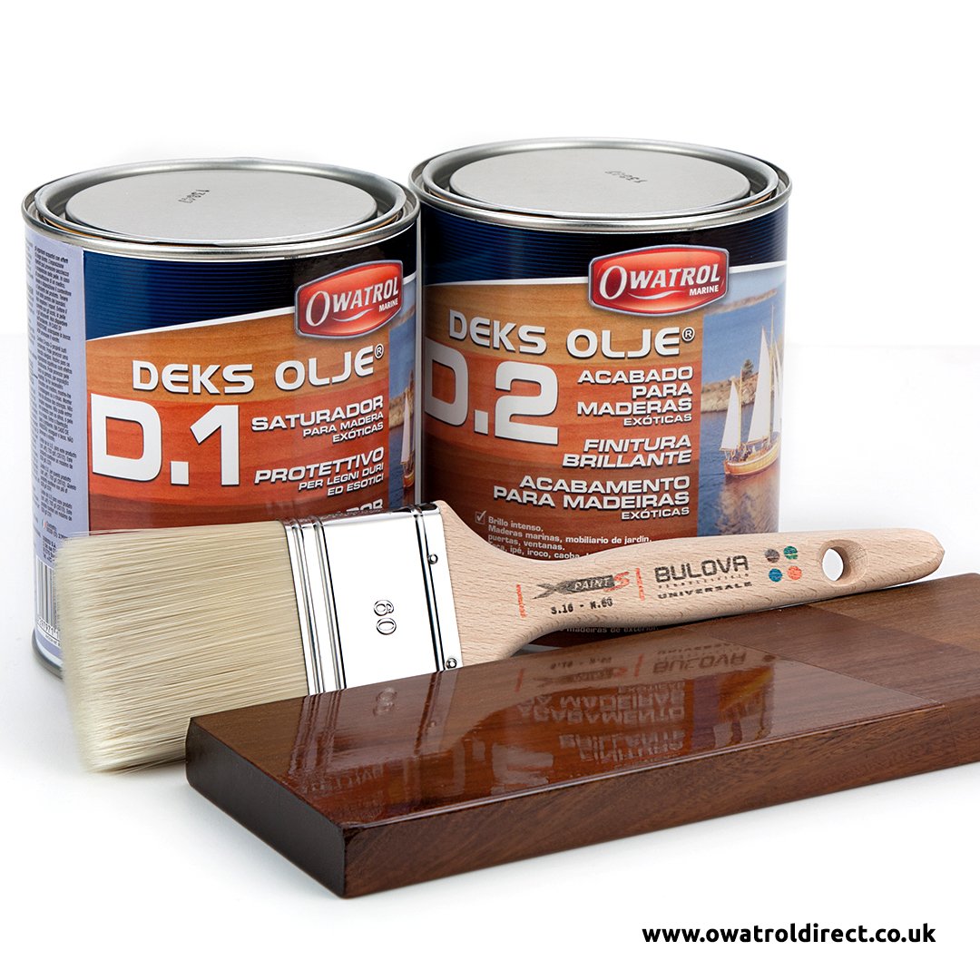 This swatch shows D2 applied over D1
👉D1 is a saturating hardwood oil with a clear matte finish
👉D2 is a highly transparent, flexible gloss oil varnish which can be used once D1 has been applied
Use them together to create a beautiful protective finish 👉bit.ly/2BWSa43