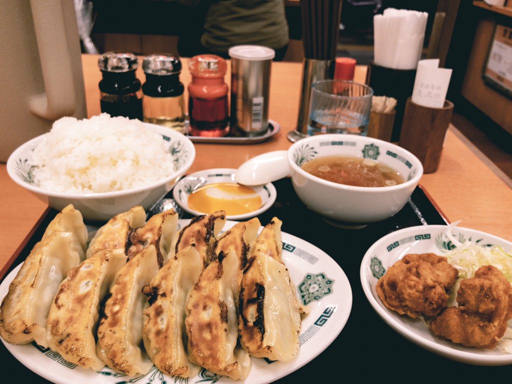 すなば きました ダブル餃子定食に分かられている T Co Dztagpd5wf Twitter