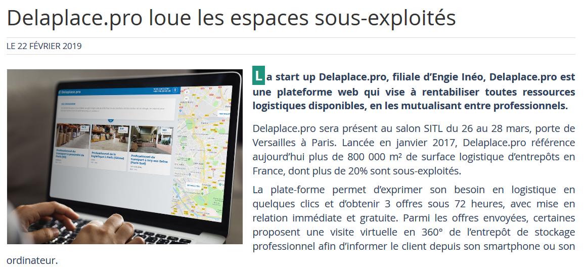 Delaplace_pro's tweet photo. 🚚 À quelques semaines de la @SITLevents, on parle de notre solution dans la presse spécialisée !
📌 Un article à retrouver sur @stratlog : https://t.co/ip1AV9niE0
📌 Un article à retrouver sur @SupplyChain_Mag : https://t.co/lTvOGw04h6 https://t.co/jUc2D8xVrN
