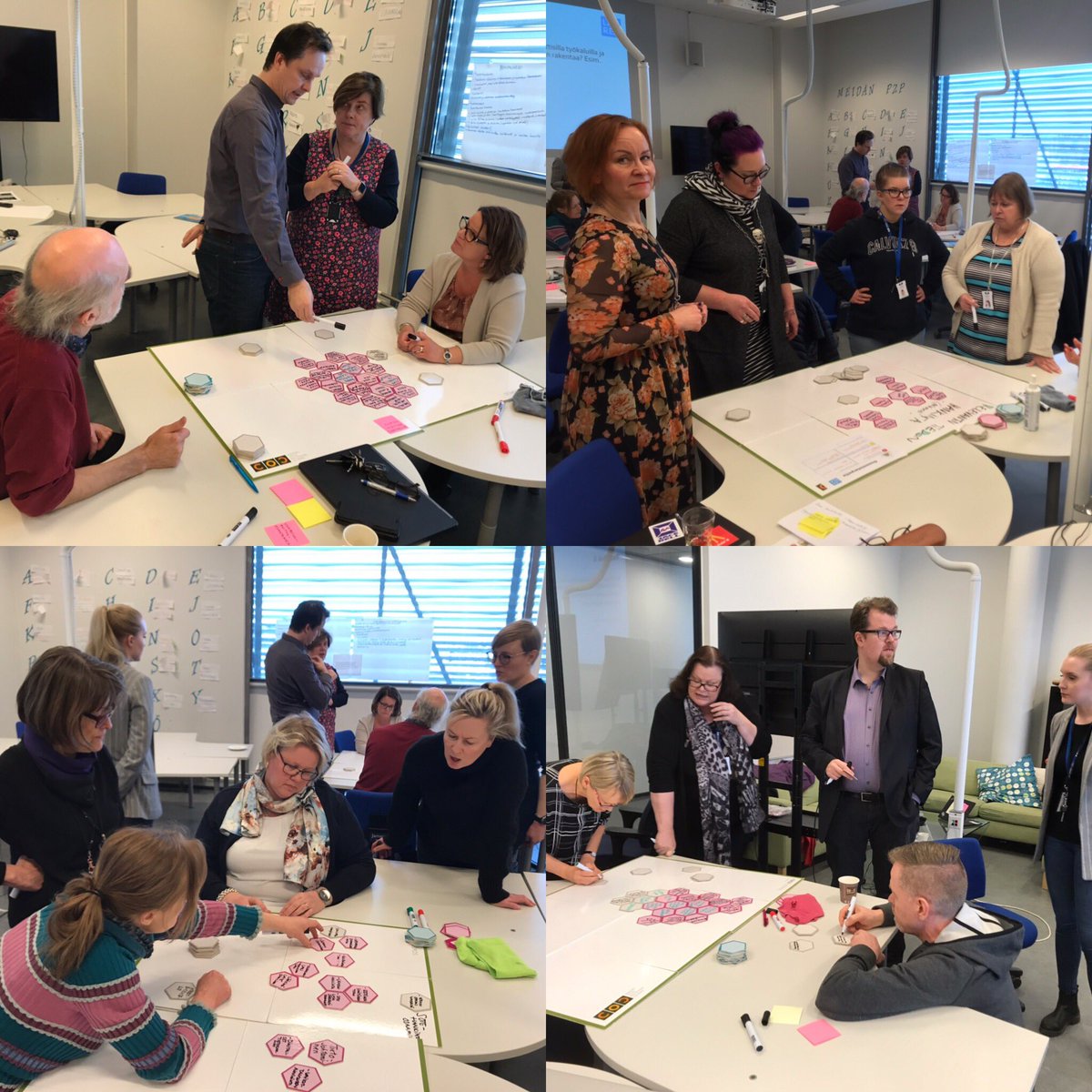 NurkkaPauliina's tweet photo. Korkeakouluyksikkö D:n jatkuvan oppimisen ja liiketoiminnan tuotteita kehittämässä #cococosmos #cocotoolkit #laureauas #laureabusiness #lupaviestiä #jatkuvaoppiminen https://t.co/WZF4RDOqgw