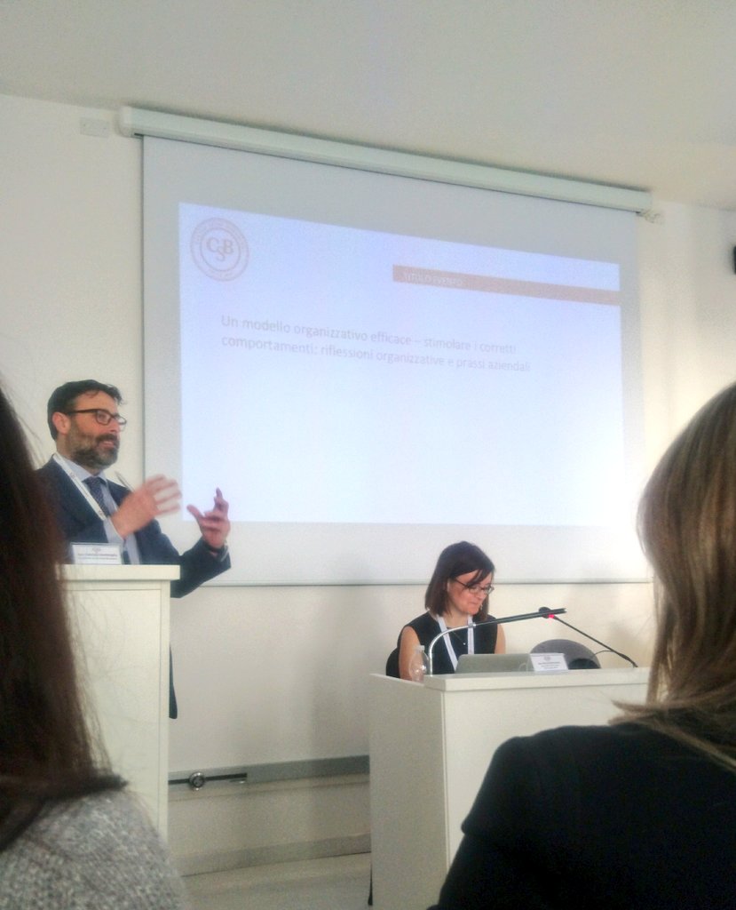 #ChiaraGuizzetti di Adfor, parla di sistemi di controllo interno e di CoSO Report, per la #Giornata231 al #CentroStudiBorgogna. 

#misureantifrode
#culturaaziendale 
#Adfor
#CentroStudiBorgogna