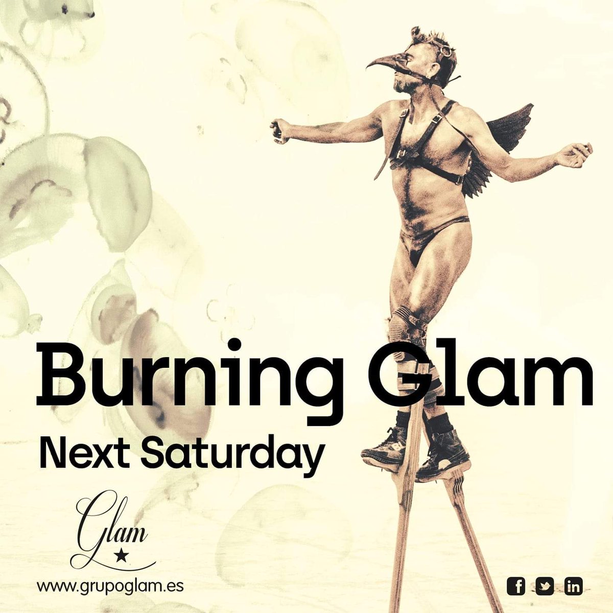 GingerBarLeon's tweet photo. 💬 Sábado 2 de marzo.Estáis preparados para que será el mejor evento del año. El Grupo Glam se viste al estilo #BurningMan para traeros el mejor #carnaval a #leonesp Contaremos con muchas sorpresas. Estaros muy atentos por que solo faltan 3 días para el gran momento #burninglam https://t.co/mufuHF35te