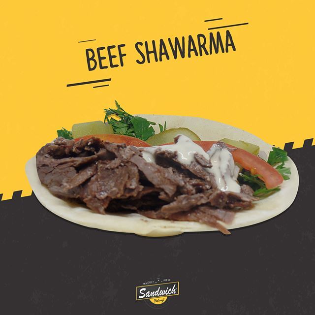 SF_Doha's tweet photo. Two words, twelve letters. Say it and I’m yours.
“Beef Shawarma”. -- Don’t forget to tag us & share your #Sfexperience with us!
#foodie #livelovefood #food #foodstagram
#atyabsandwich #wedesigntaste #sfdoha #sandwichfactory #gatemall #Doha #Qatar https://t.co/2iochjP3wL https://t.co/5MxmvNhstb