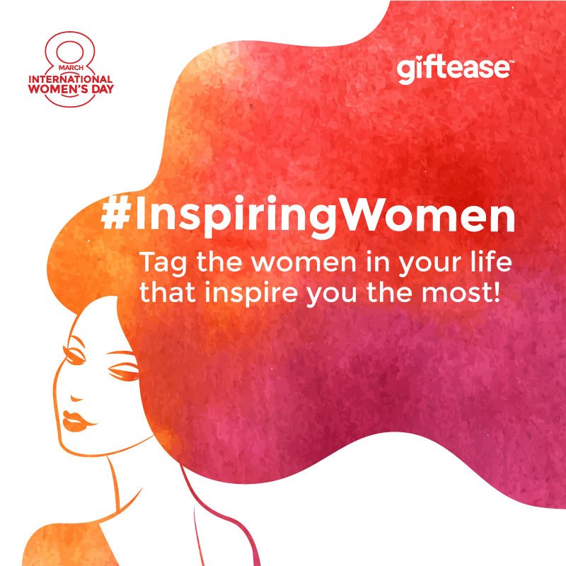 It's time to express our love for the exceptional women in our lives.

Tag the women who motivate you, inspire you and bring the best in you!

Use hashtag- #InspiringWomen by #giftease

#WomensDay #happywomensday2019