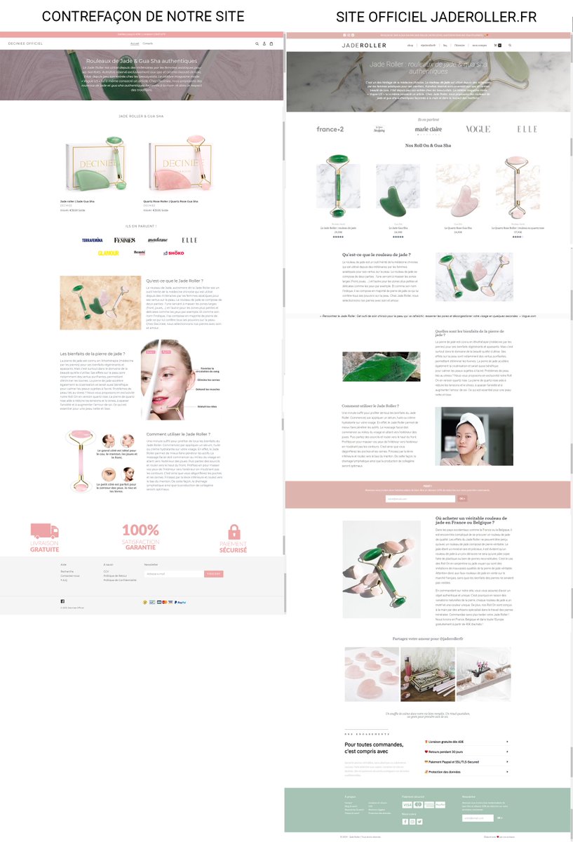 jaderollerfr's tweet photo. @JanisEnsucre ⚠️ ATTENTION ! Nous avons trouvé le site dont parle @JanisEnsucre. Notre site internet a été plagié (texte+images) : https://t.co/xfH9L43xox . Faites attention aux contrefaçons ! Voici le lien officiel de notre shop : https://t.co/H4yDkoPifm ⚠️ https://t.co/WSTsT1zjjl