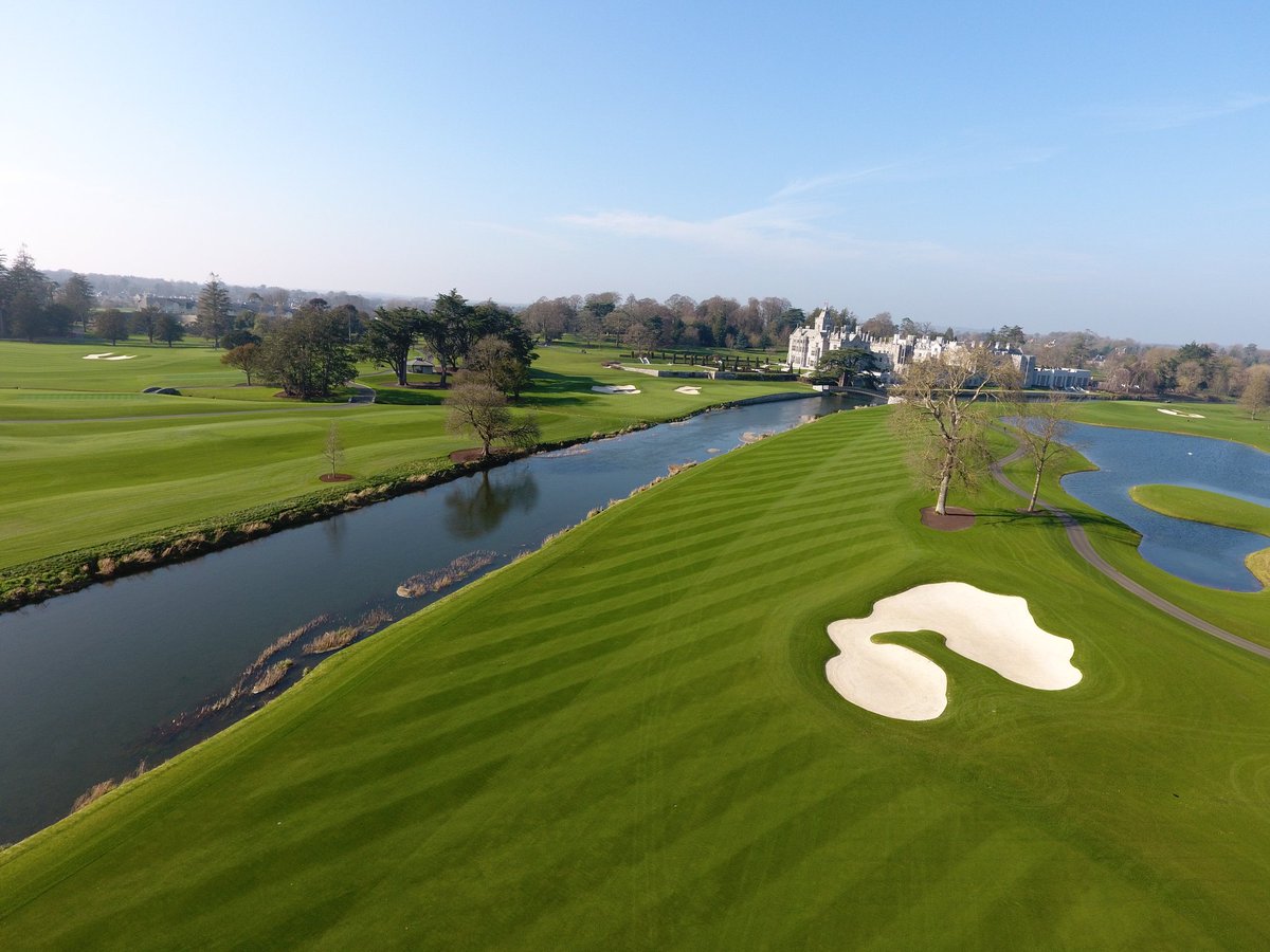 The 9th and 18th holes in <a href="/AdareGC/">The Golf Course at Adare Manor</a> today. Almost like a summers day ☀