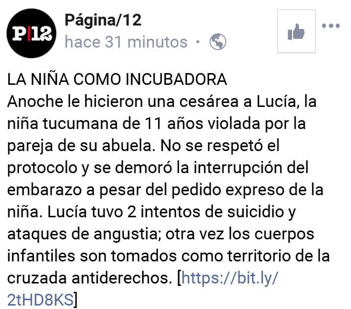 _daiaber's tweet photo. La cesárea NO es una interrupción del embarazo, no es la solución;  por eso pedimos aborto legal, seguro y gratuito.
BASTA de obligar a parir a niñas. BASTA de anteponer las creencias religiosas ante necesidades sociales y de salud pública. 

#NiñasNoMadres https://t.co/2a6reqlpnA