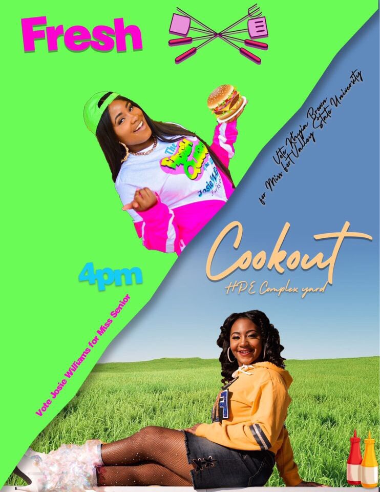 yon101_'s tweet photo. 🚨 Attention #Wildcats❗️ Free Food Alert🚨Why eat in the cafe when you can eat at our Cookout‼️ HPE @4pm First Come First Serve🗣 Join the Movements #Queenchella: A Festival of R.O.Y.A.L.T.Y #FRESHQUEEN https://t.co/kSI1fnwSCN