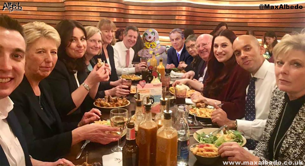 Meet The Independent Tribe (moments before a fight broke out over Anna Soubry's suggestion that those who had the least cash should pay the bill).
Which one of these titans of the British establishment would you have most trust in to lead a new political movement?
#ByElectionNow