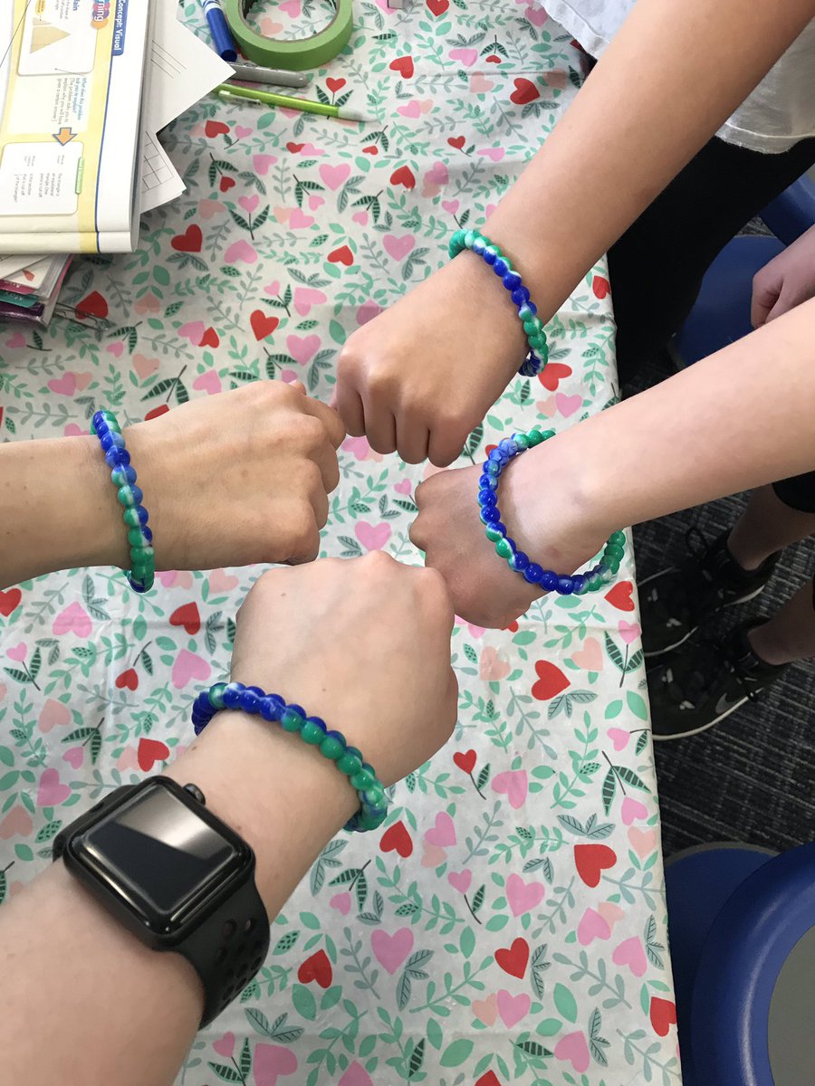 Relationships matter! We love when our Ss affirm our S/T relationships. So happy to show off our new friendship bracelets a S brought back from vacation for us and a friend. #web4me #TigerStrong