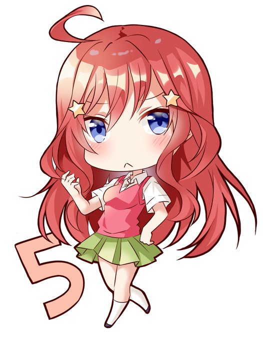 白クマシェイク🐻‍❄️新刊委託中！さんがTwitterに投稿した中野五月(五等分の花嫁)のイラスト。