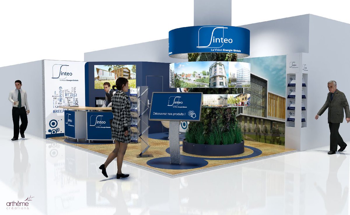 ArthemeCrea's tweet image. [ACTUALITÉ] Stand Sinteo (2015)
Nous avons eu le plaisir d'accompagner les équipes de Sinteo pendant les 3 jours du @salonsimi, salon de l'immobilier d'entreprise qui réunit près de 25 000 visiteurs professionnels issus de tous les secteurs de l’immobilier tertiaire.