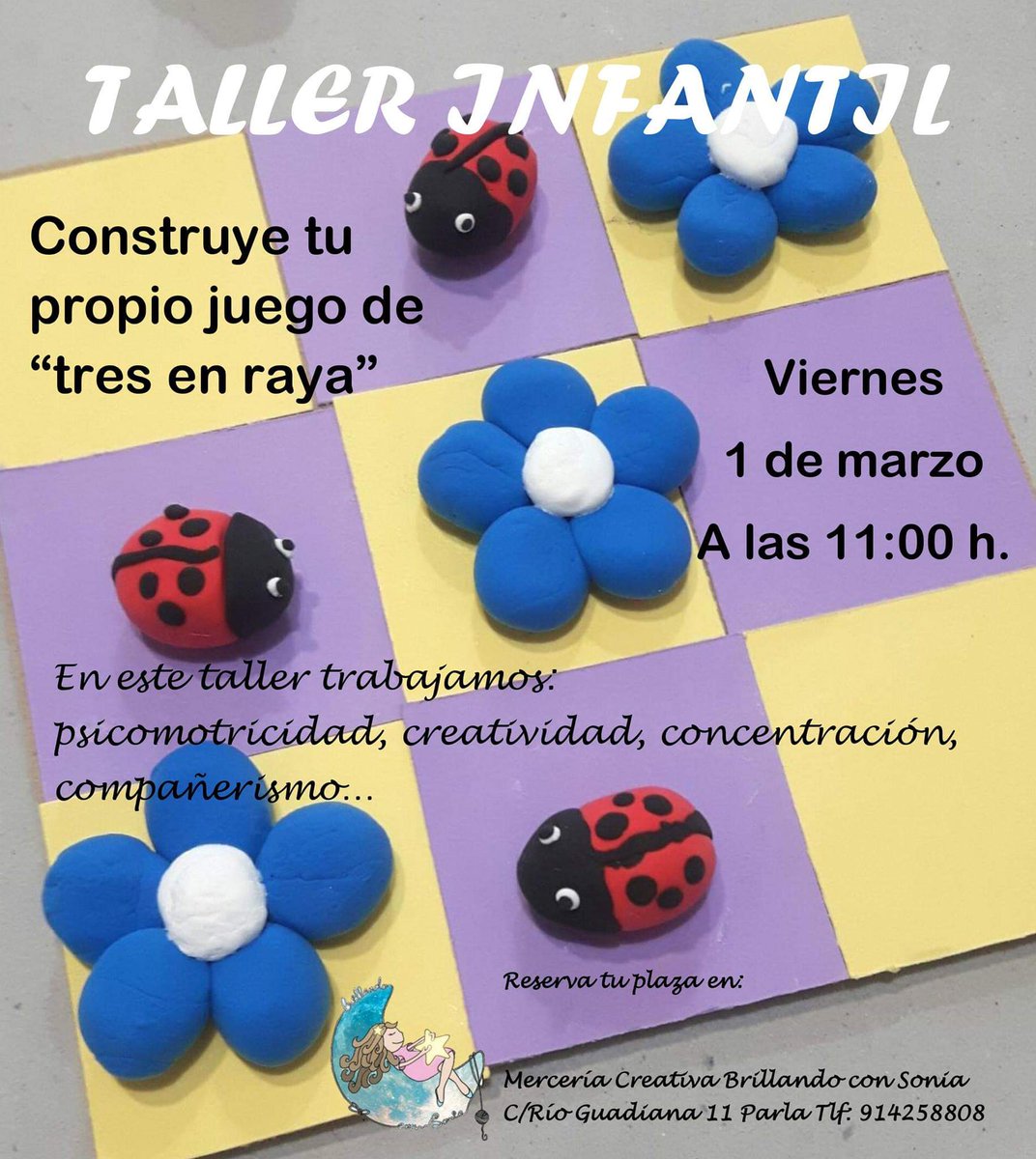 CasadelaArcilla's tweet photo. No os perdáis este taller de modelado. 
Hazlo tu mismo en Parla, Madrid en @BrillaconSonia, el viernes: la personalización, el hecho de que un objeto sea único y de que el niño lo haya modelado por el mismo siempre tendrá mayor valor para él.  #iclay #arcillaparaniños #DIY https://t.co/9spW5UzKwa