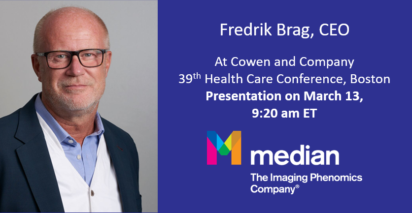 Median Technologies on X: Fredrik Brag, CEO at Median to present at the  Cowen and Company 39th Annual Health Care conference in Boston on March 13,  9:20 am ET - Contact: investor@mediantechnologies.com