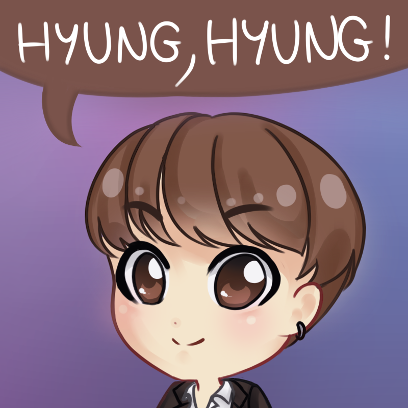 LetPetChan's tweet photo. #chibi of #Jungkook from #BTS at the 2019 Re:memVer Party 🐰 https://t.co/cZzFd3pKDD