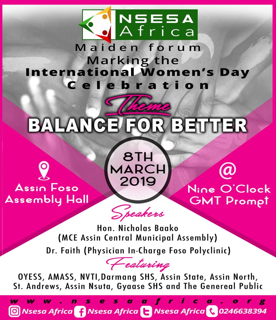 VeraAdom's tweet photo. It's time of the year again... Let's discuss how balance we can be in appointments,  decision making process and tasking so that the potentials in women, with support from men will be brought to the fore,  and facilitate progress and development... #thebalancethebetter https://t.co/yy0Xf4Mlob