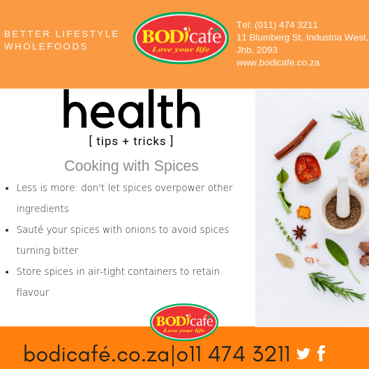 bodicafe1's tweet photo. #Healthtips&amp;tricks
BodiCafé Seasonings and Spices available here: https://t.co/AVwhPPDog4 https://t.co/5uOyKYSXtj