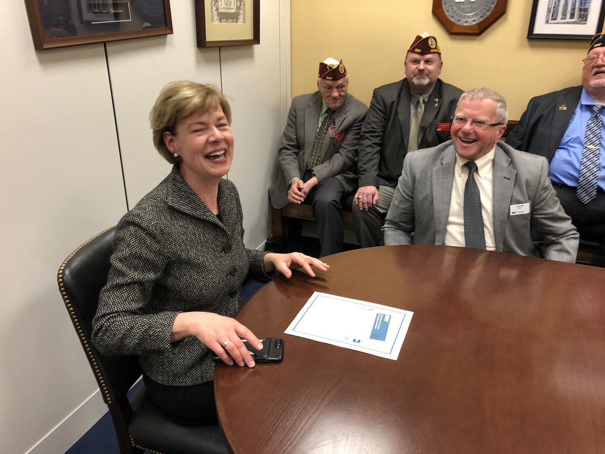 DAVWILegDir's tweet photo. #MidWinter2018 Day 3 started with @DAVHQ Policy Presentation to Wisconsin Congressional delegation. Then Commander’s Testimony before @VAChair @VetAffairsDems @HouseVetAffairs Followed by @SenatorBaldwin & Cdr’s Reception. #116thCongress #KeepThePromise
https://t.co/KYj7k7uJIb https://t.co/mo1XSHj7ZU