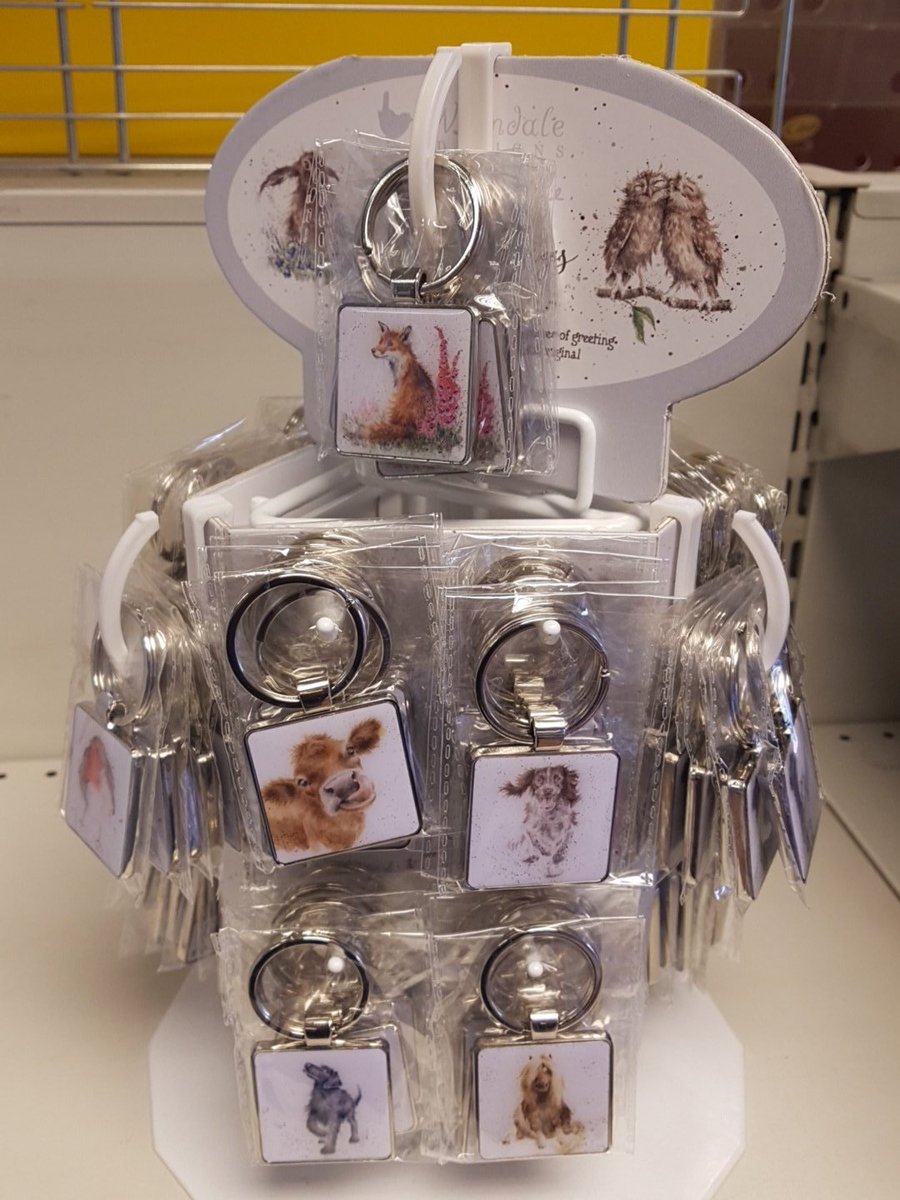 DNewsagents's tweet photo. New line of key rings. A beautiful addition to our Wrendale design cards #shopappleby https://t.co/69VG5WVOhC