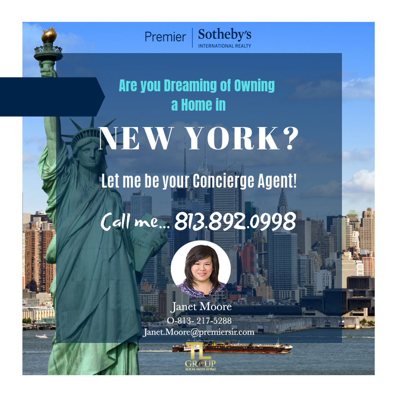 Janet_Tampalux's tweet photo. Dreaming of owning a home in New York? I can help you. I know realtors all around the world. I will be happy to put you in touch with a local expert in #newyork #conciergerealtor #premiersothebysinternationalrealty #international #global #realtor #janetmooreconciergerealtor https://t.co/NAOoD6ydFL