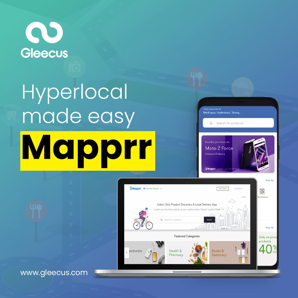 gleecus's tweet photo. We built a #scalable SOA for #Mapprr’s #hyperlocal search platform to help customers buy from local stores without sacrificing convenience.
#digitalexperience #development #gleecusviews https://t.co/PApz5aJ8kO