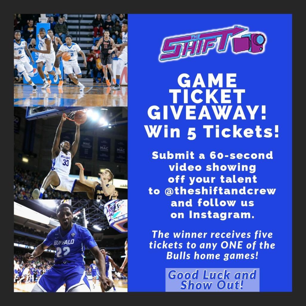 #TheShift is giving away 5 tickets to the final @UBmenshoops #homegame on March 5th. #DM a video showcasing your #specialskill and the best clip will win!