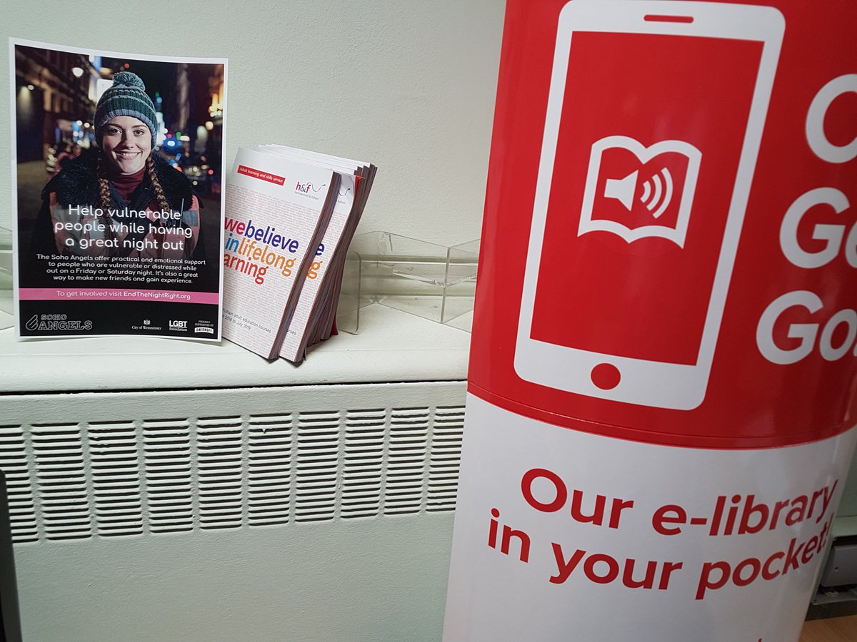 NightStars_NST's tweet photo. Our Libraries are supporting us to find volunteers and spread the rumours of how amazing @Sohoangels are. If you are interested contact us on nighthub@westminster.gov.uk to find out more #endthenightright #PimlicoLibrary #MaidaValeLibrary #StJohnsWoodLibrary https://t.co/2cRZQQHB3R