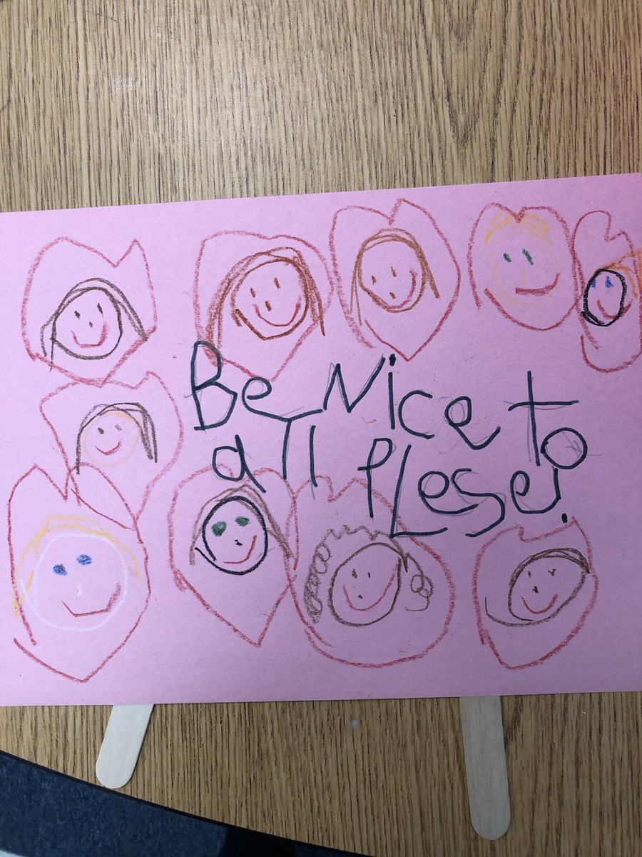 JenConnolly4's tweet image. After a month full of learning about different black history month heroes we ended learning about Ruby Bridges.  Ss really connected with this brave #kindergarten ss. These are some of our awesome posters for tomorrow’s peace walk! #bekind #peacesignsproject #TigerStrong #WeB4Me