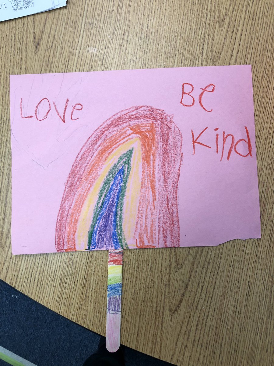 JenConnolly4's tweet image. After a month full of learning about different black history month heroes we ended learning about Ruby Bridges.  Ss really connected with this brave #kindergarten ss. These are some of our awesome posters for tomorrow’s peace walk! #bekind #peacesignsproject #TigerStrong #WeB4Me