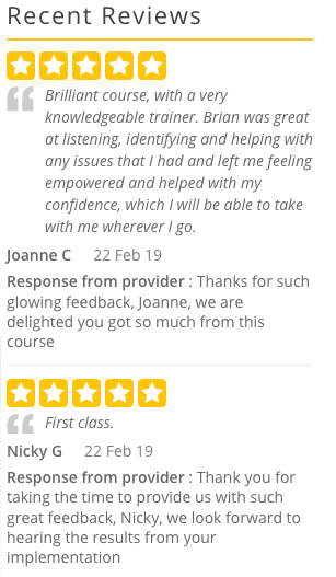 cosensa's tweet photo. Sometimes the feedback makes it all worthwhile 😀 @CoursecheckUK #cosensa #Training #business https://t.co/yOIOr8vLO9