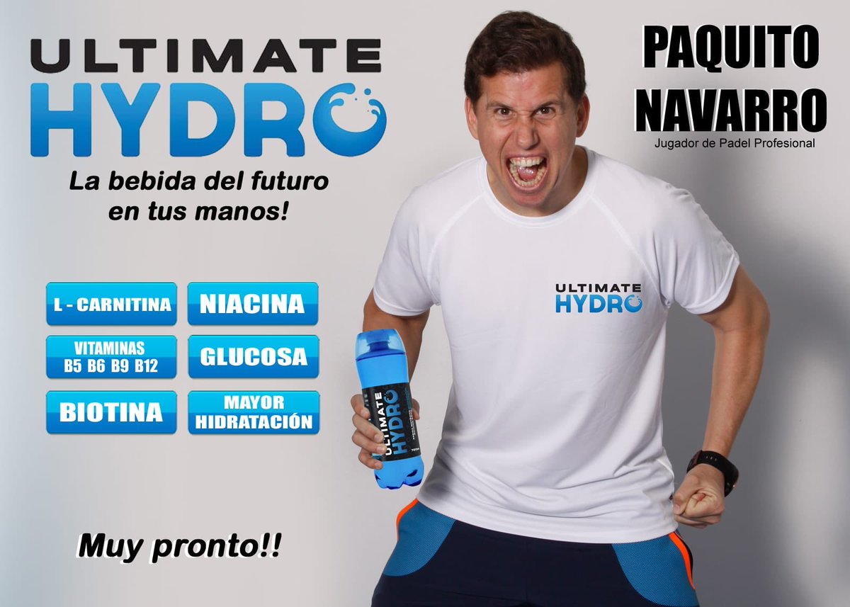 paquito_navarro's tweet photo. Muy contento de anunciar mi nuevo sponsor Ultimate Hydro  💪🏻 #UltimateHydro #avolaaaar https://t.co/xijzu2H0Mv