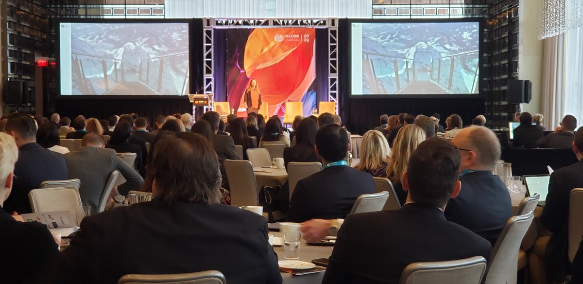 StrategicGavin's tweet photo. Excited to be at #GLOBEcapital in Toronto. Listening to Dr Barbara Buchner on climate finance. https://t.co/sjl6lcthNI