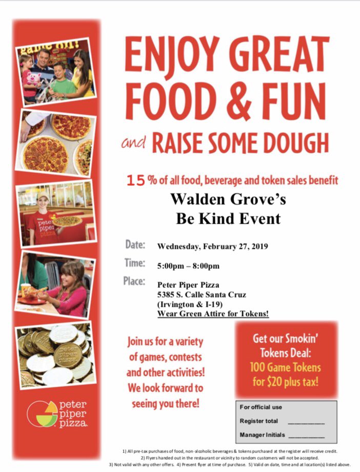 PACDanceTeam's tweet photo. 🍕TODAY! TODAY! TODAY!🍕
Come support The PAC Dance Team at Peter Piper Pizza located in the Tucson Spectrum from 5-8pm!! Stop in and have some fun!! 

🍀Wear GREEN attire🍀

SEE YOU THERE!🤩 https://t.co/XjwOXQskzq