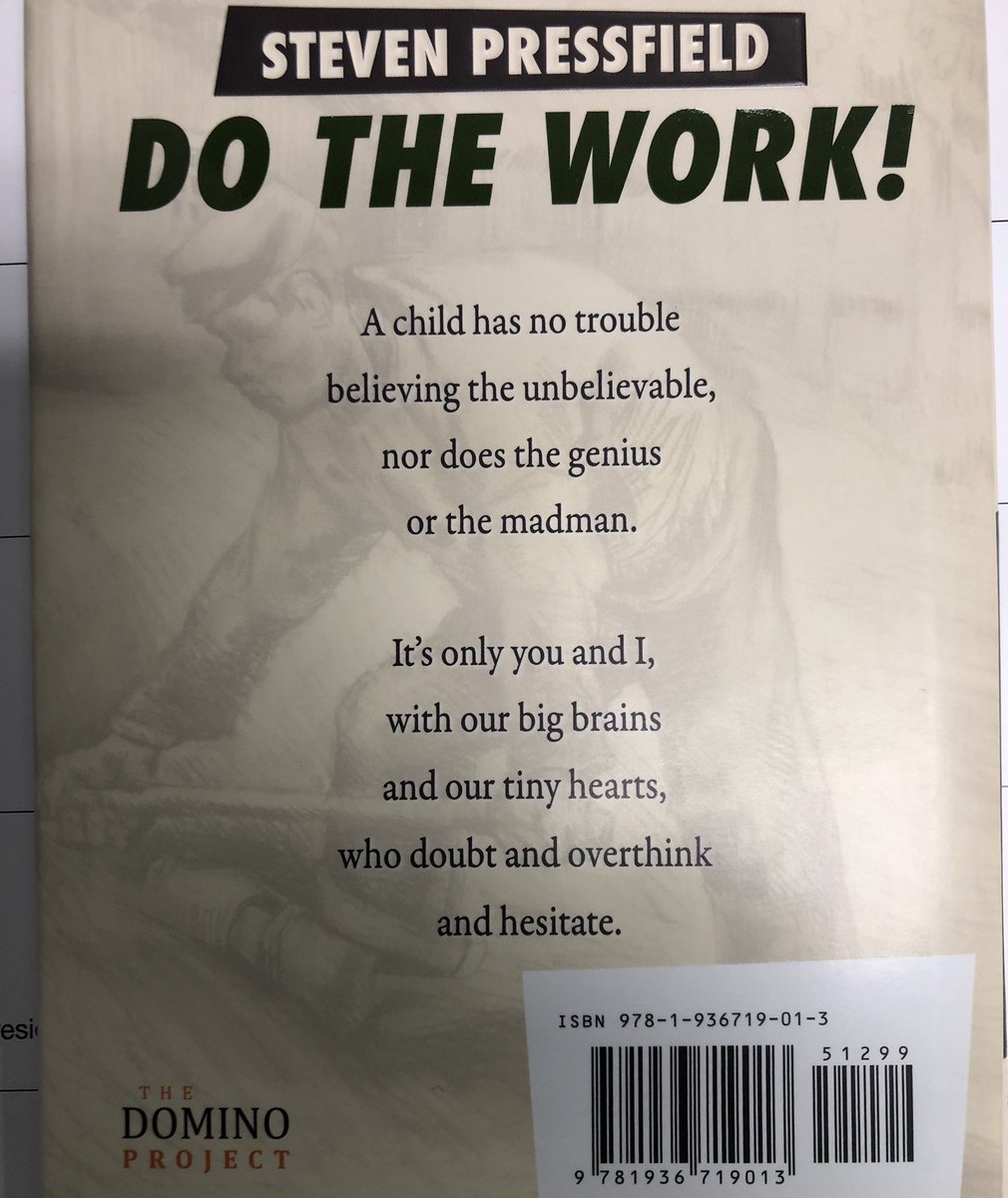 Ken Mannie (@spartanearned1) on Twitter photo #6 on my book challenge from <a href="/CoachWagsUTA/">Kathy Crowe-Wagner</a> and <a href="/StrongDLo/">Denny Locascio</a> is the third book by <a href="/SPressfield/">Steven Pressfield</a> DO THE WORK. Obviously, the title says it all...as does the front cover with no print, just an illustration of hard work. Included the back cover for more perspective. #6 on my book challenge from <a href="/CoachWagsUTA/">Kathy Crowe-Wagner</a> and <a href="/StrongDLo/">Denny Locascio</a> is the third book by <a href="/SPressfield/">Steven Pressfield</a> DO THE WORK. Obviously, the title says it all...as does the front cover with no print, just an illustration of hard work. Included the back cover for more perspective.