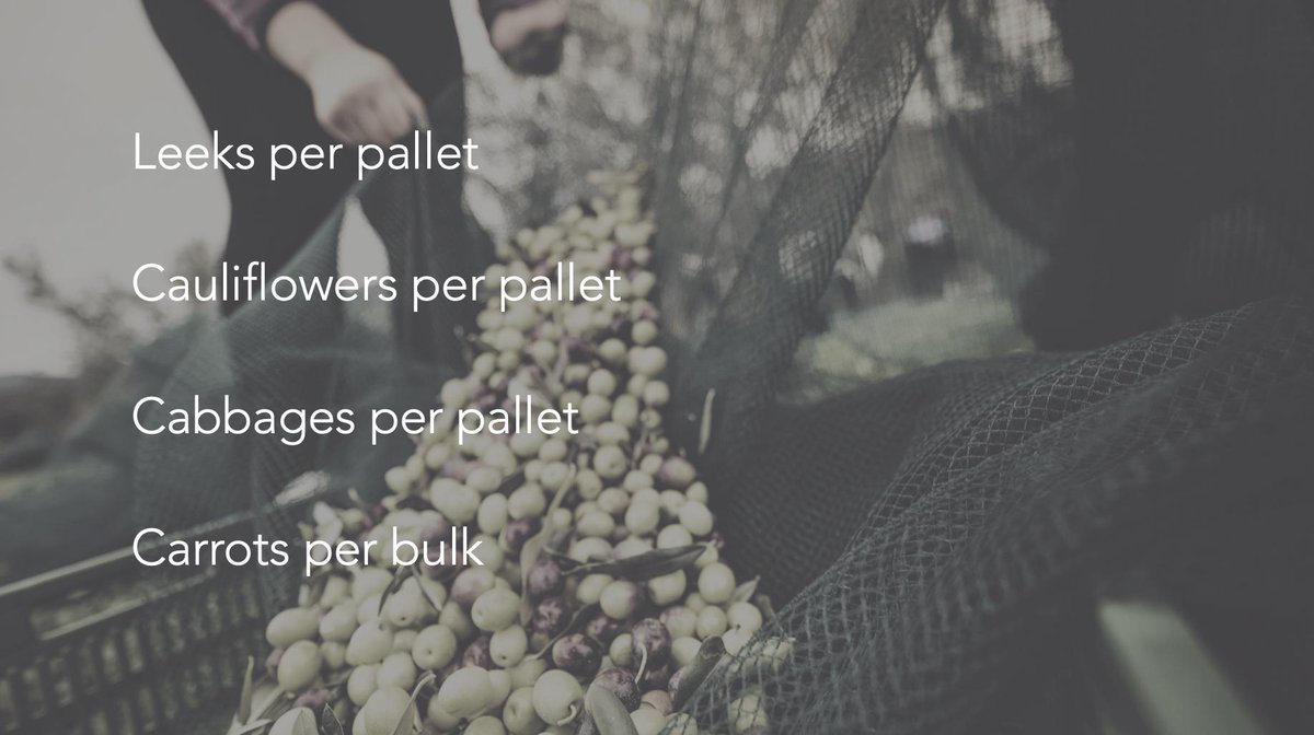 We have a strong demand on <a href="/Agronomex/">Agronomex</a> for Leeks, Cauliflowers, Cabbages, Carrots per pallet or bulk  <a href="/BritishGrowers/">British Growers</a> <a href="/Britishleeks/">British Leeks</a> <a href="/GsBrand/">G's Fresh Wholesale</a> <a href="/LoveYourGreens/">Brassica Growers</a> 
Also British apples still available
#ukfarming #agrifood #innovation #innovation #productivity #AgTech