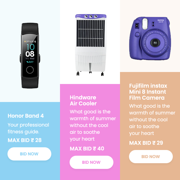 bidforx's tweet photo. Don’t wait for those impossible sales. Grab your favourite products at 99% discount on #BidforX! #Fujifilm #Hindware #AirCooler #Honor #FitnessBand
👇
https://t.co/PWqCoP2rU5
https://t.co/z7HHtFkj7D
https://t.co/HtvBov2Osn https://t.co/KPbtDeNmLv