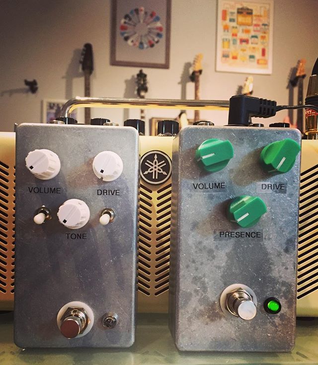 Here’s two new builds fresh from the shop: on the left, a faithful reproduction of the version 1.2 Fulltone OCD. On the right, a Crowther Hotcake clone. Both are available for sale! #effectspedal #effectpedals #effectspedals #stompbox #stompboxes #pedalb… ift.tt/2Ek4wDN