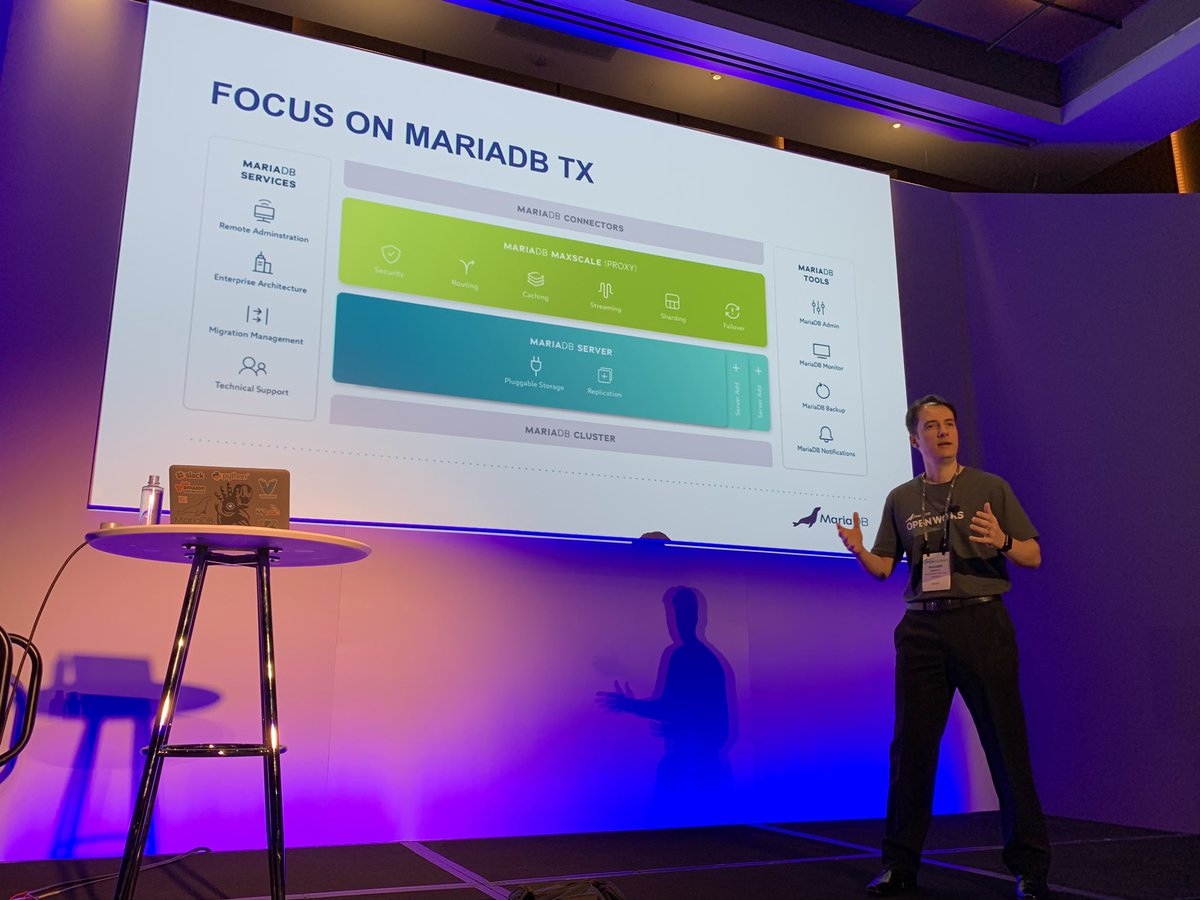 jtomaszon's tweet image. #MariaDBOpenWorks MariaDB TX #HA #MaxScale @mariadb