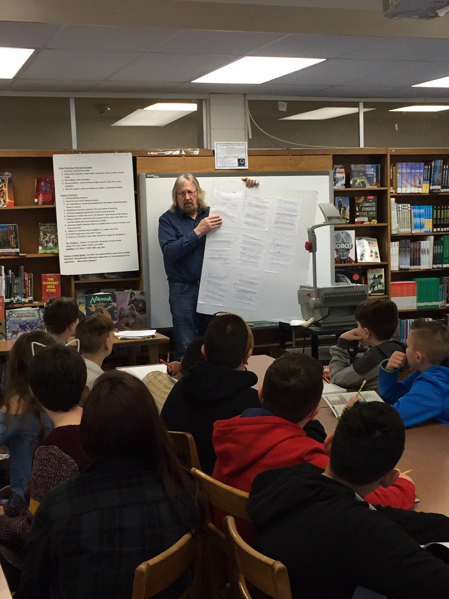 Many thanks to our visiting author, Brian Heinz, for inspiring our 6th graders with his amazing writing tips!