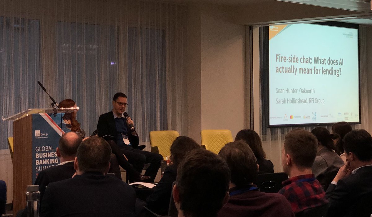 Enjoying the discourse on business banking experiences, payments, Open Banking, lending and AI &amp; ML at the Global Business Banking Summit 2019 in London with @RFiGroup