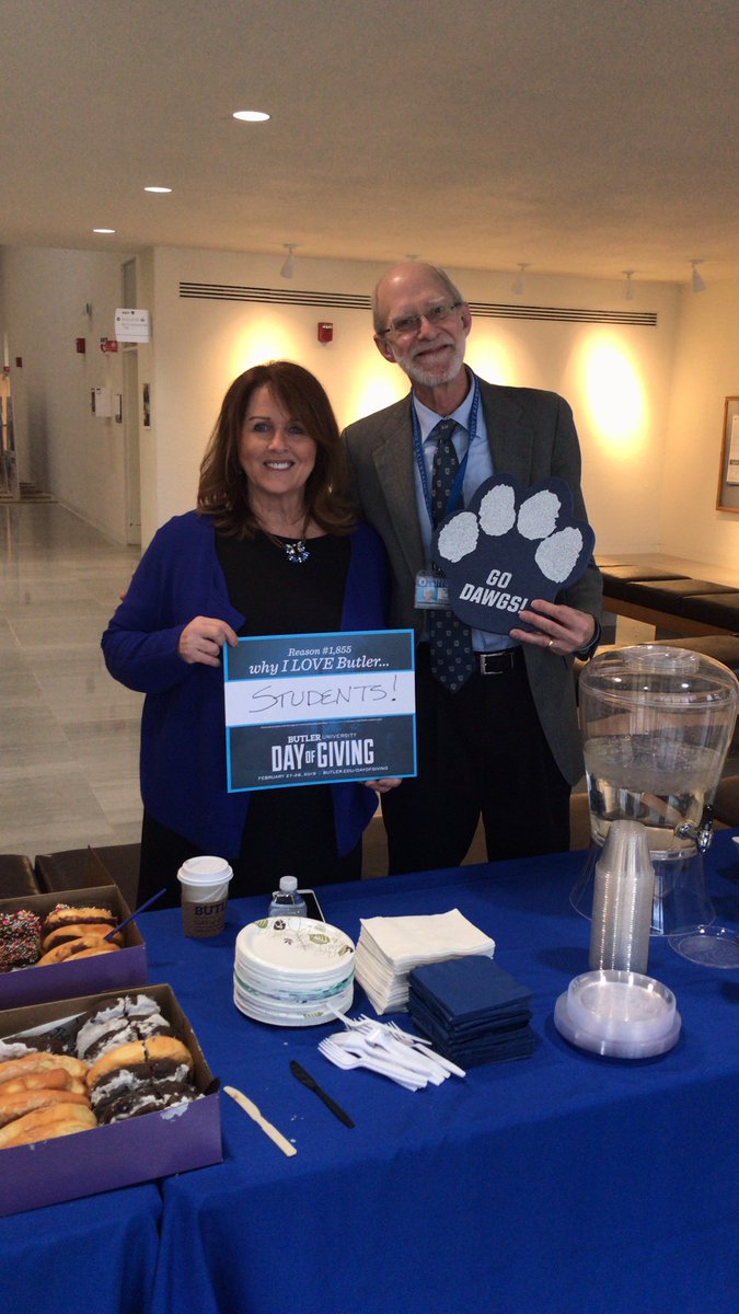MsParrish9's tweet photo. I am so very thankful to have the professors that I do! We had a late night teaching at Avon and we came to class to this great surprise! @ButlerCOE @deblecklider #ButlerDayOfGiving https://t.co/BH3Ik1pOlR